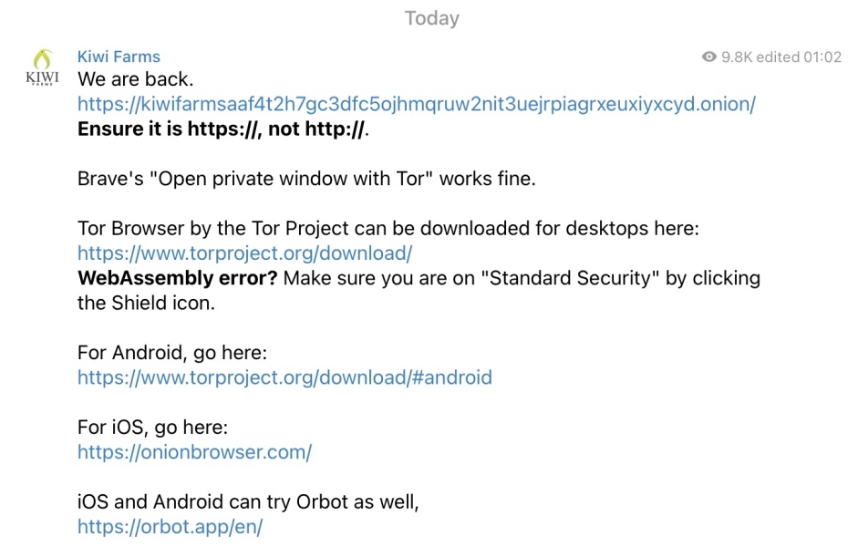 Antipodean fruit growers 2 - Canary in the internet coal mine