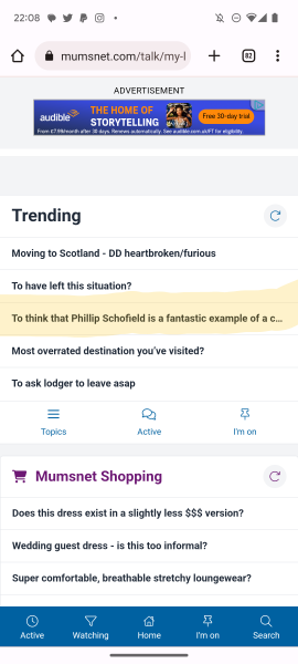 To think that Phillip Schofield is a fantastic example of a complete and utter narcissist?