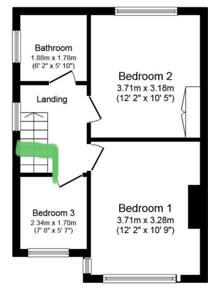 Tiny third bedrooms