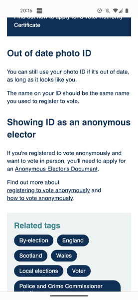 Voter ID in maiden name - will I get refused?