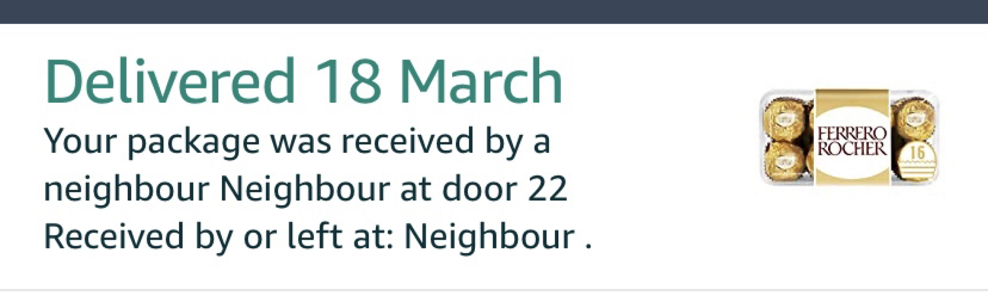 Amazon delivered expensive parcel to opposite neighbour but neighbour saying they don’t have it