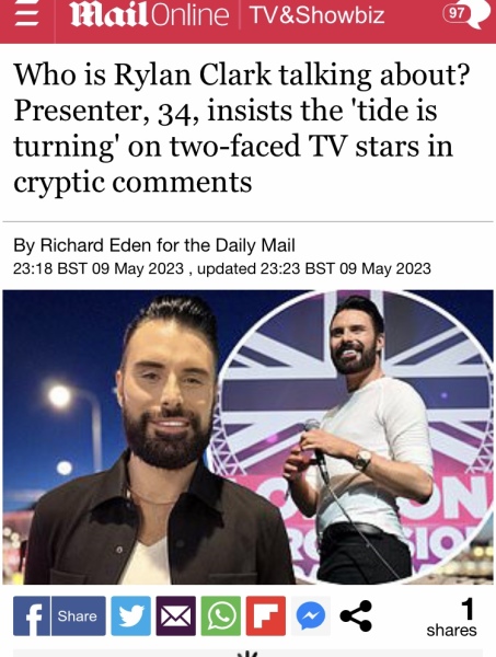 The tide is turning on two-faced tv stars