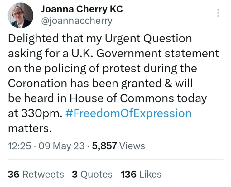 Caroline F - new arrest / harassment ?