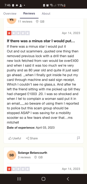 Locksmith quoted £50 and charged £351.60 