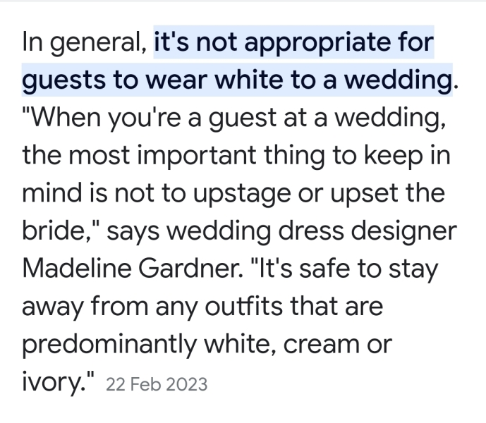 Aibu upset sil wore at our wedding 
