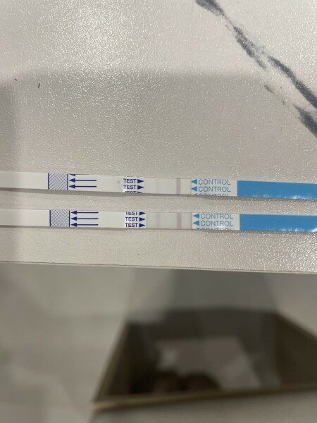 Faint positive 13 days post trigger shot 