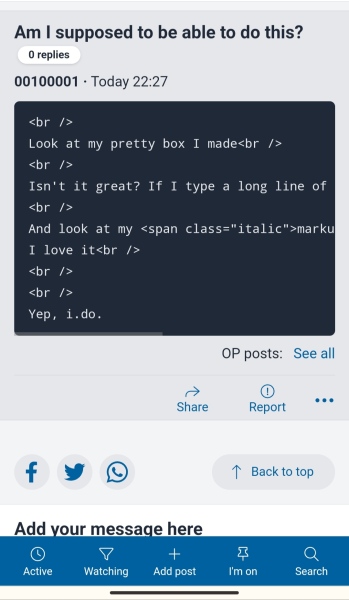 You can make your posts look like this...