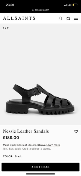 It’s another sandals one
