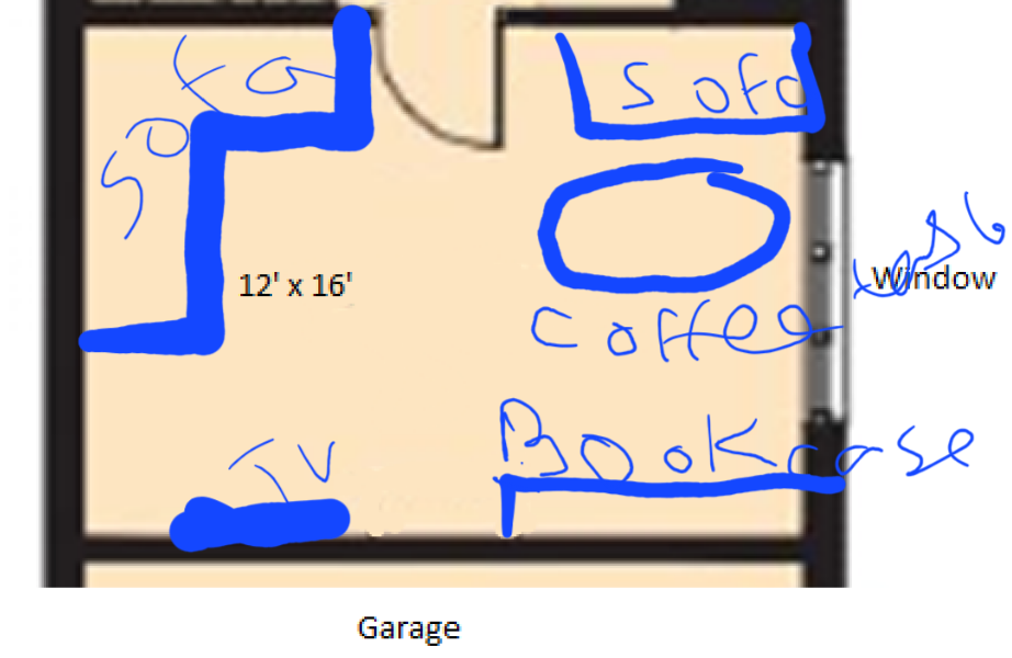 Living Room layout (floor plan included)