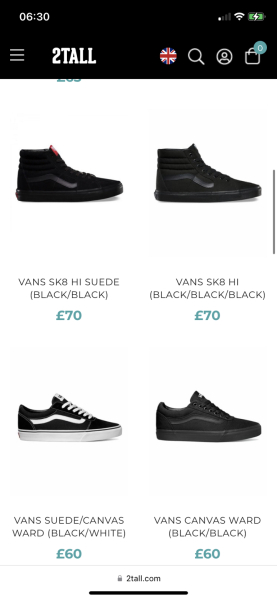 Size 15 trainers; where to get