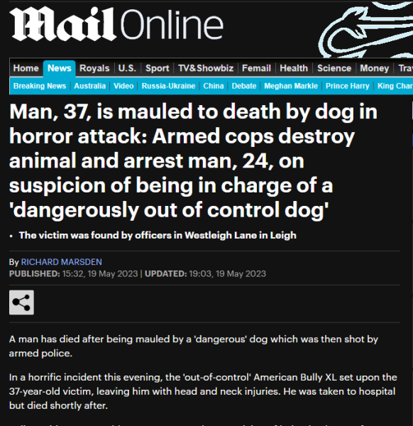 Two dogs shot in London by police