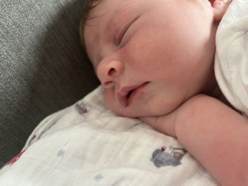 Coldsore or spot? New born baby
