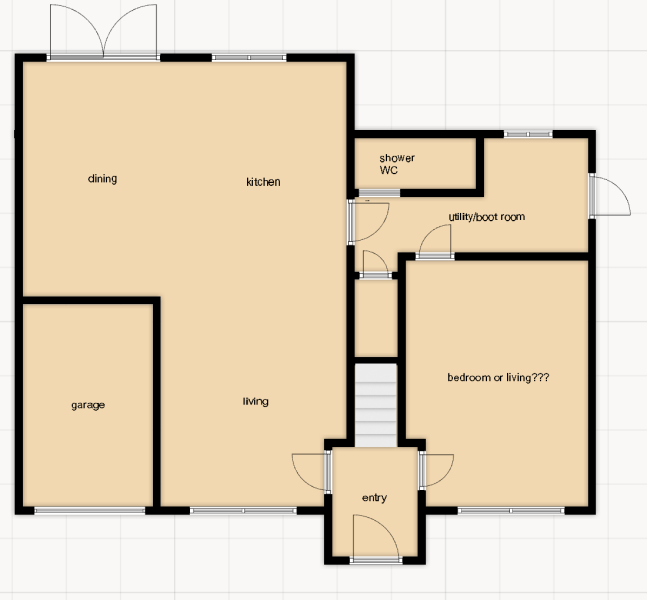 Would you rather a ground floor bedroom or an extra living room?