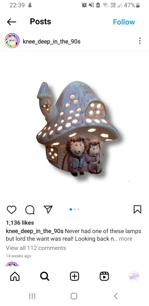 Mushroom house light from the 80s...