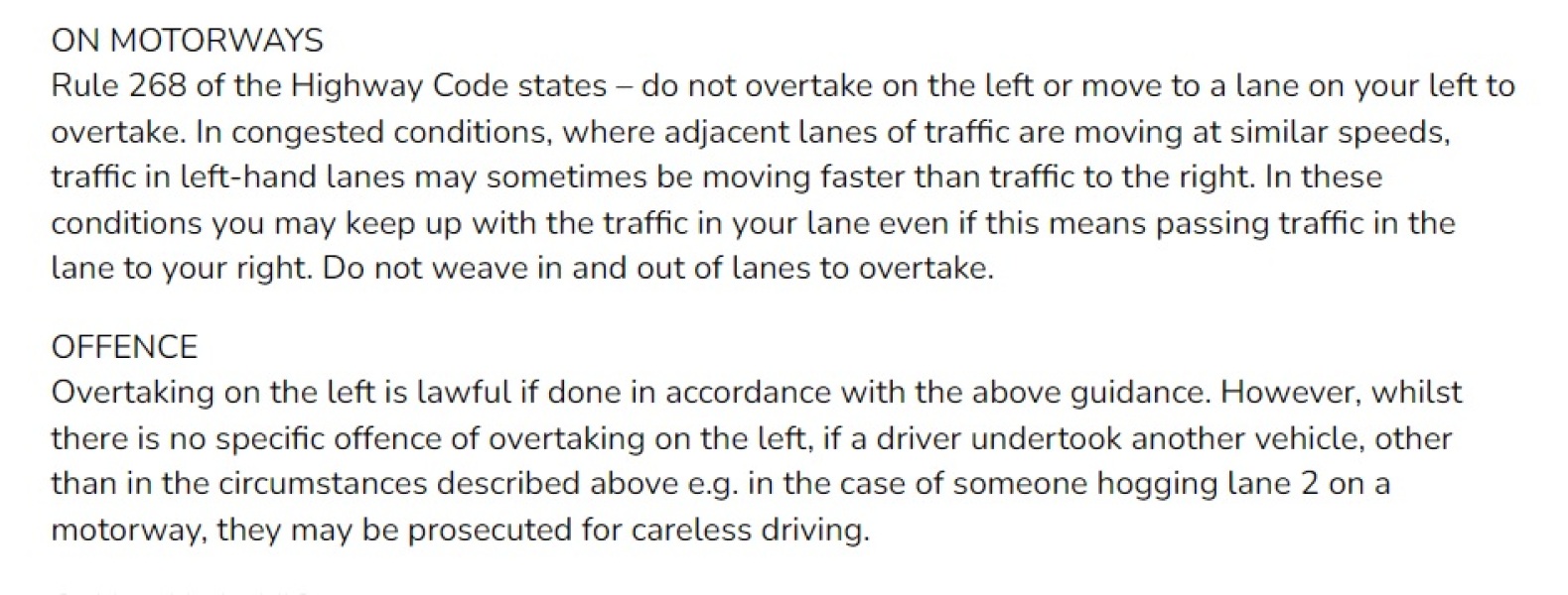 To think this driving manoeuvre was both safe and legal?
