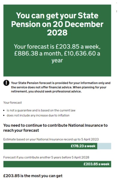 Quick advice about NI and state pension?