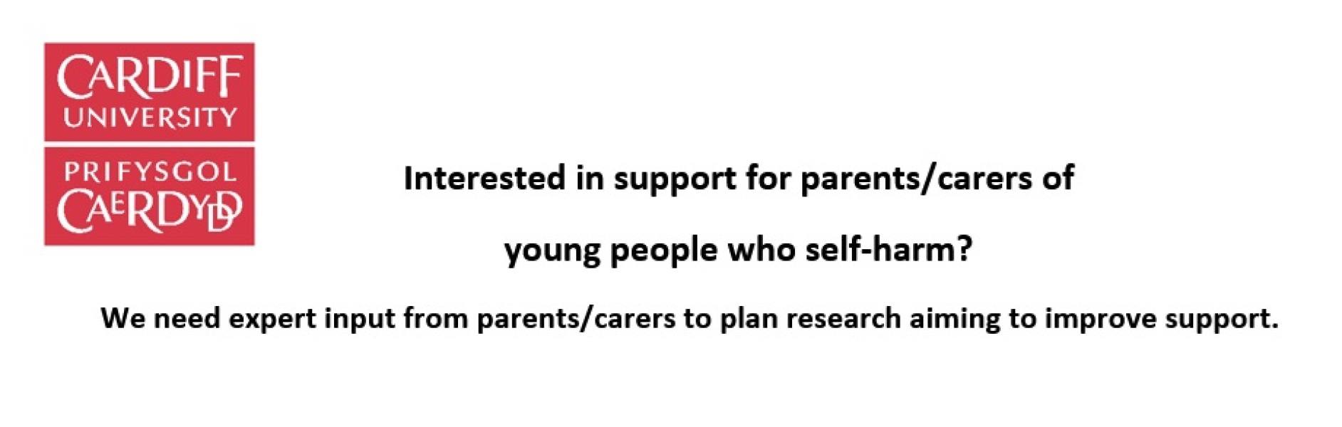 Parents/carers of young people who self-harm - guide our research