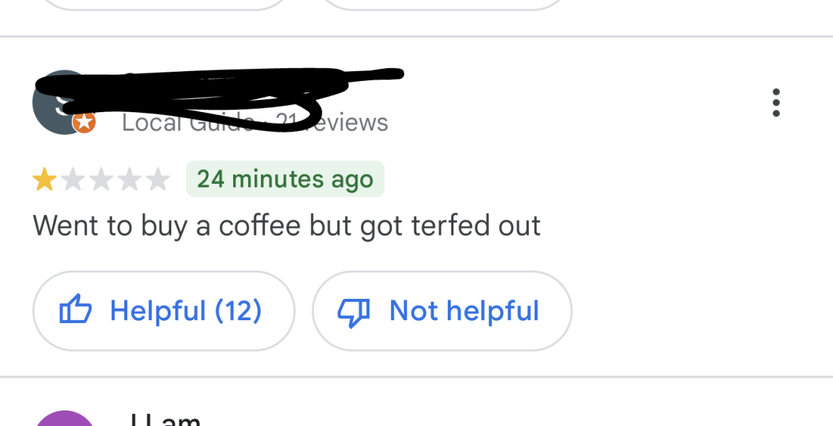 Video of Starbucks employee in UK branch