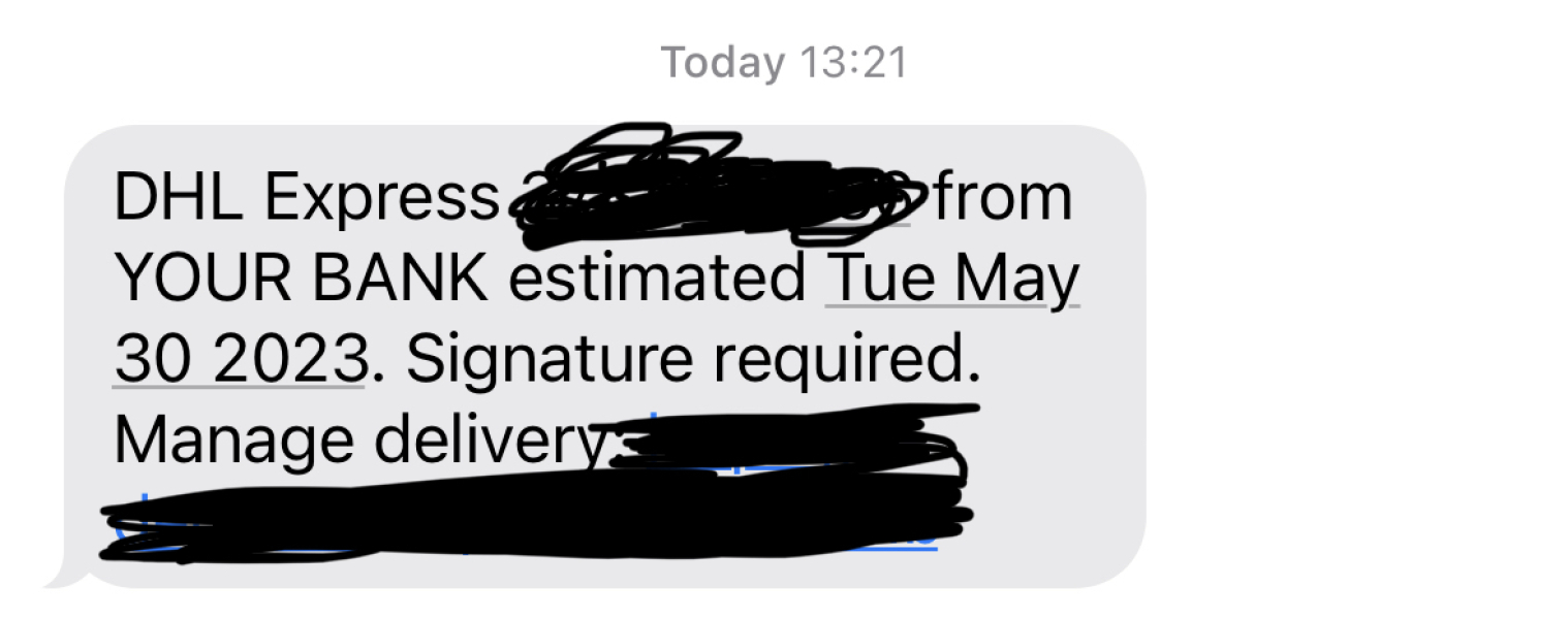 Message from DHL? 