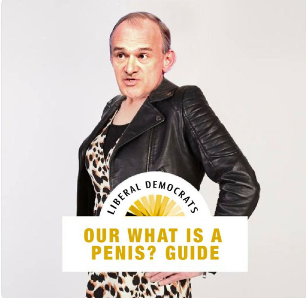 Ed Davey of the Lib Dems - Women can 'quite clearly' have a penis
