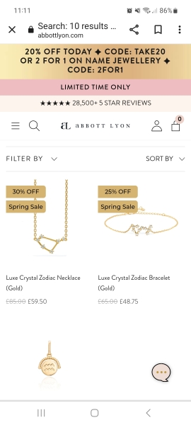 Can’t find pretty Gemini necklace for SD