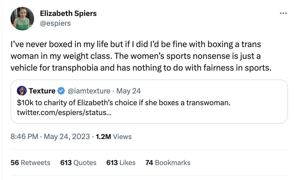 Call for scientific studies regarding sports when men compete against women