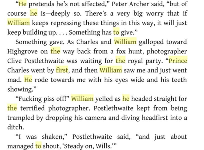 To think William will struggle when he’s King?