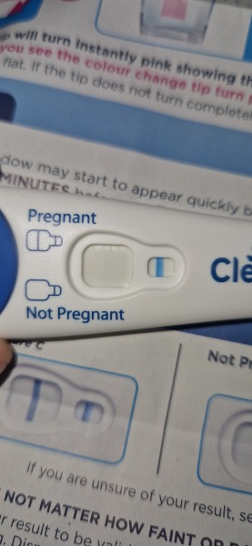Clearblue early line the wrong way