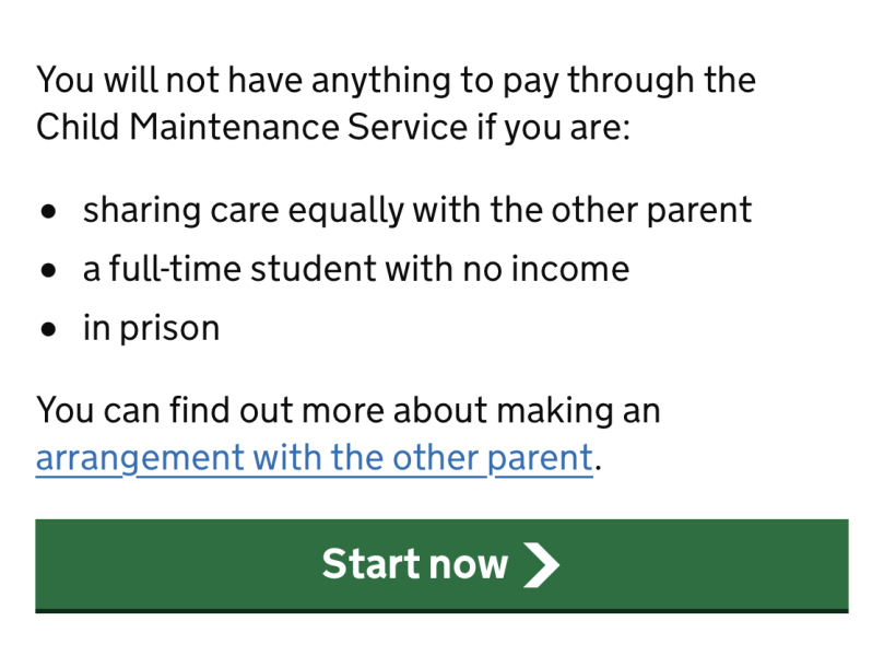 Child maintenance 