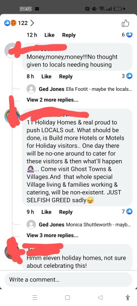 To feel disgusted with this article when families are being made homeless every day