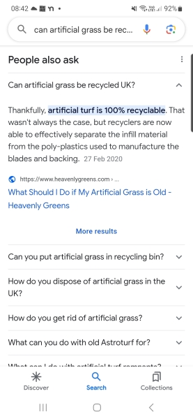 Artificial grass - yes or no? 