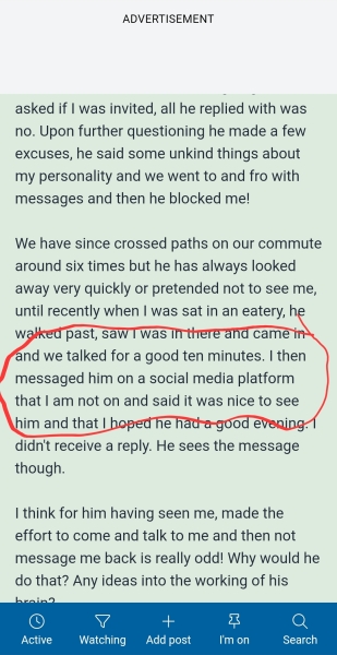 To wonder if he has an agenda?