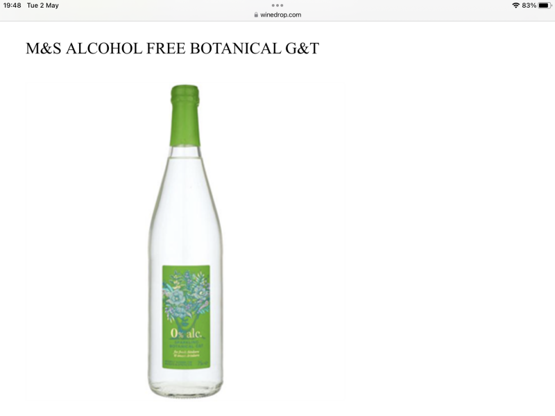 Alcohol free gin