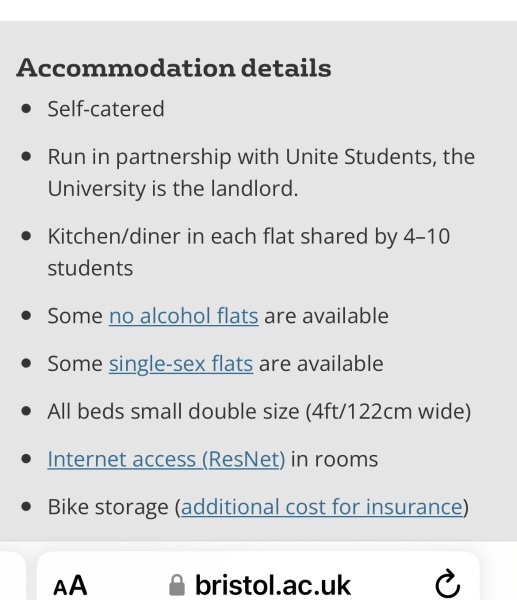 Bristol university halls wisdom 