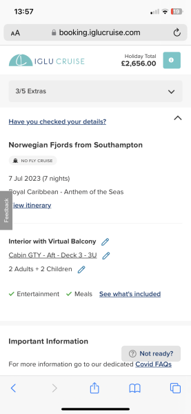 Royal Caribbean changing cruise price after paying