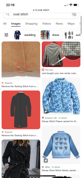 To want to snip people's coat tacks?