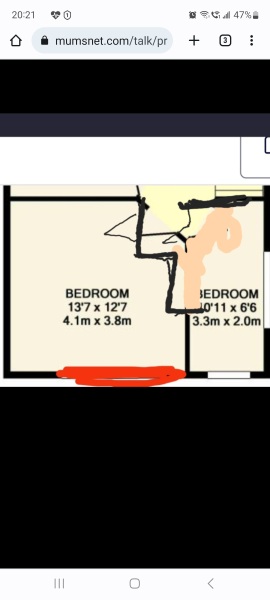 How can we even up these bedroom sizes??