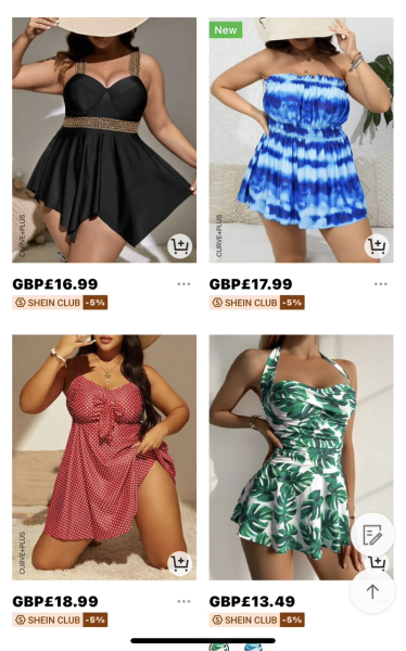 Swimwear for holiday size 16/18