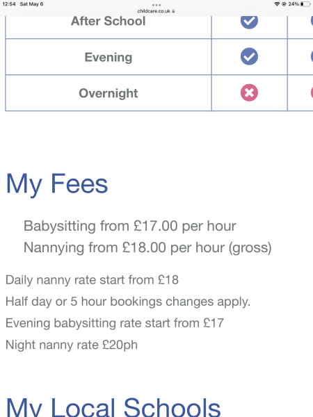 Tell me about babysitting rates...