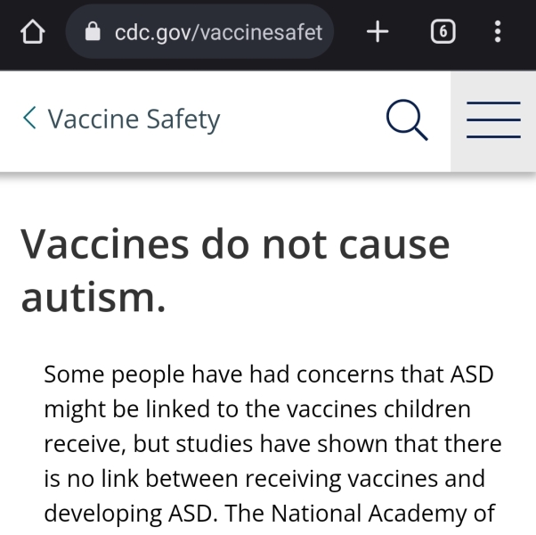 To ask for vaccine reassurance