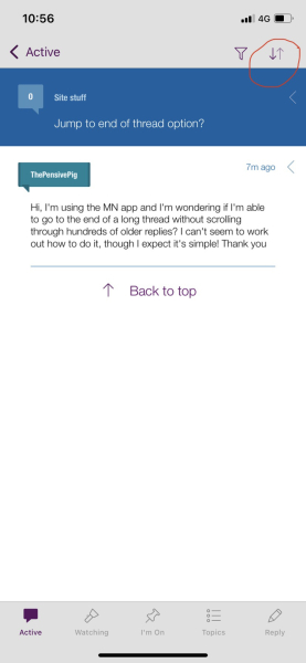 Jump to end of thread option?