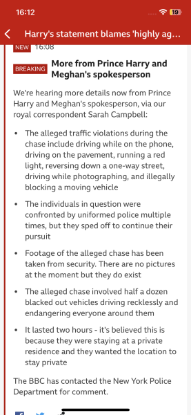 Harry and Meghan and Doria car accident?