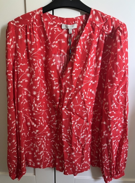 What to wear with orangey red Hobbs blouse