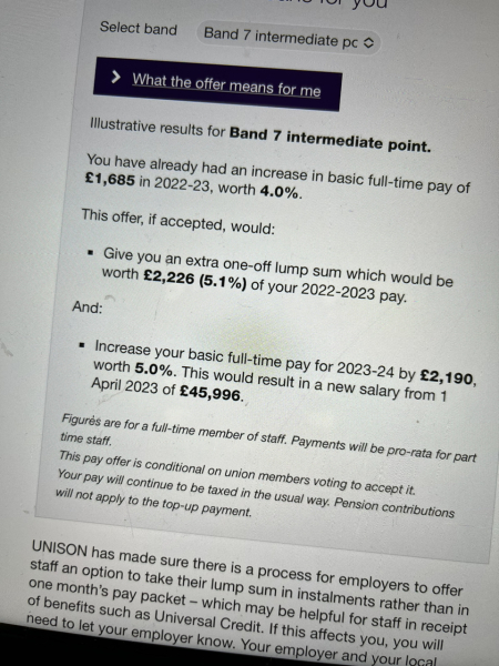 NHS payrise - what is the "bonus" going to be?