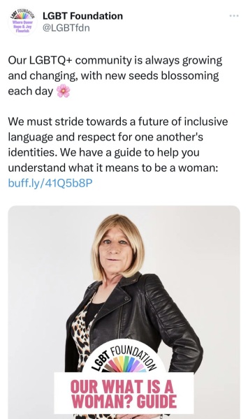 LGBT Foundation's "What is a woman?" guide