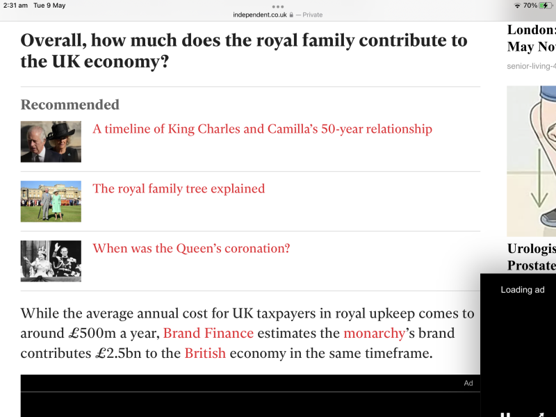 Well, I hated the coronation…