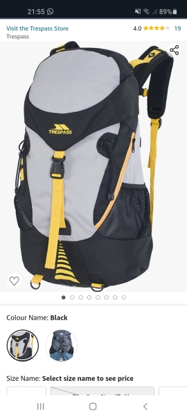 Hes taking a 45l hiking bag for hand luggage 