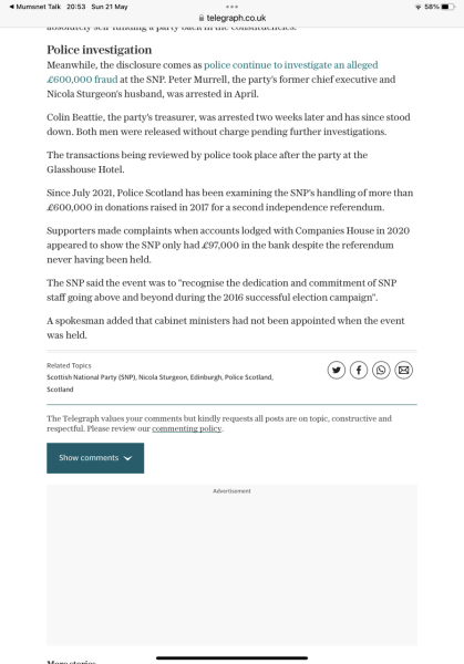 SNP shenanigans continued…