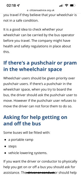 Wheelchair vs buggies. Showdown on the bus