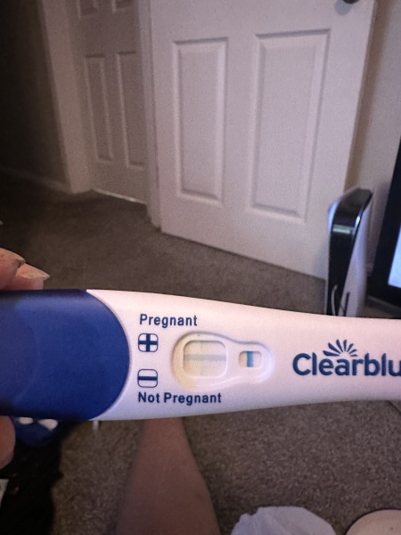 Clearblue pregancy test. Is this real positive or a evap lone